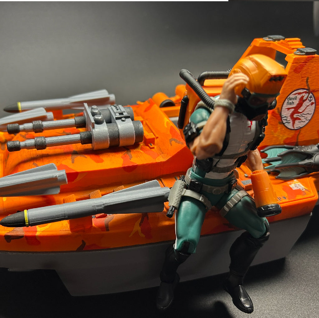 DevilFish - Custom - 1 of 1 - Orange Camo