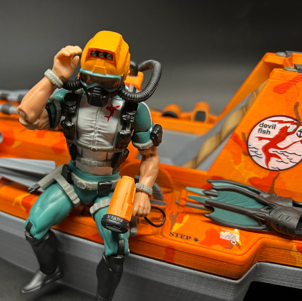 DevilFish - Custom - 1 of 1 - Orange Camo