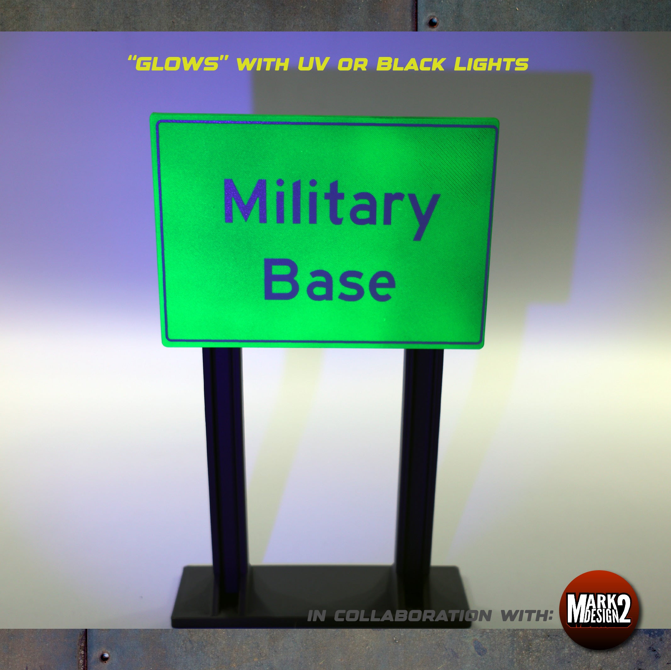 Large "Glow" Sign - Road/Exit