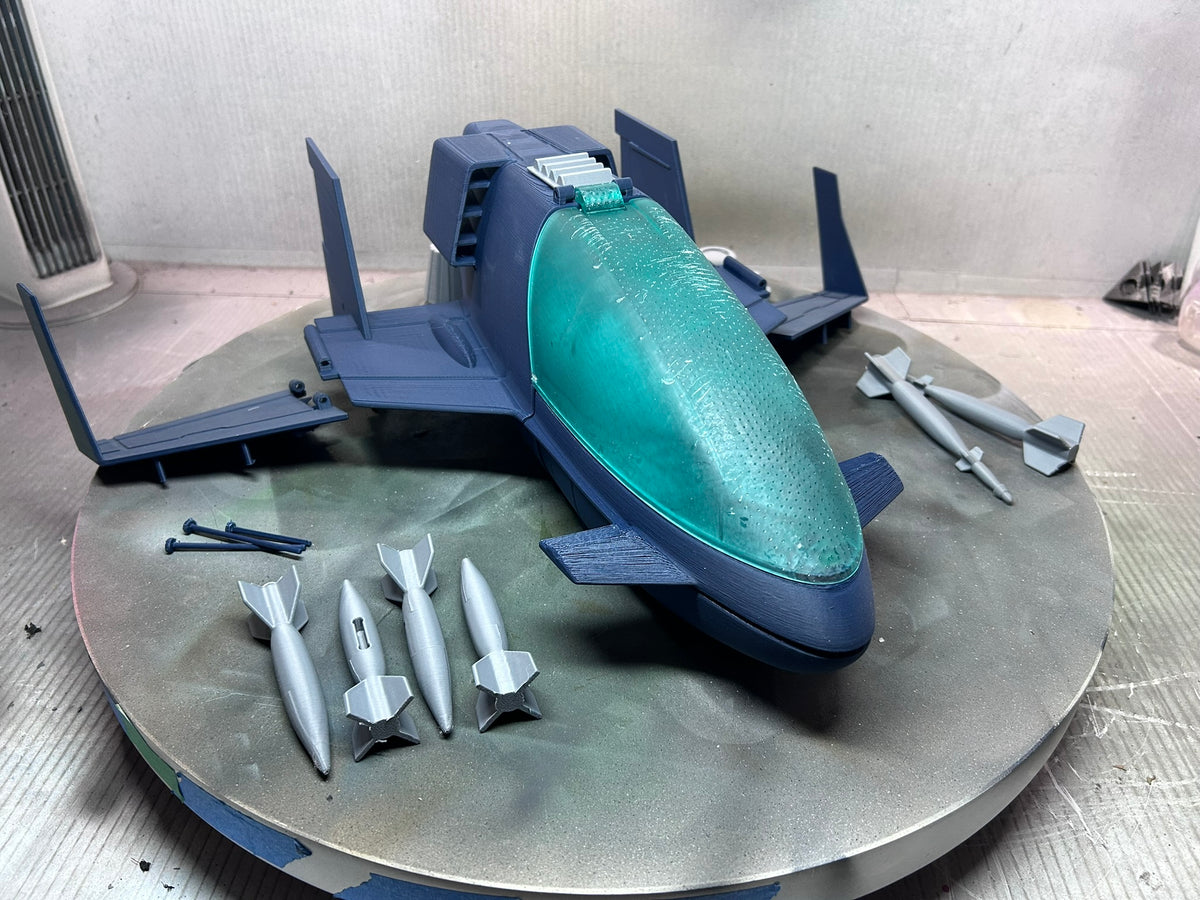 Unfinished Navy Blue Firebat