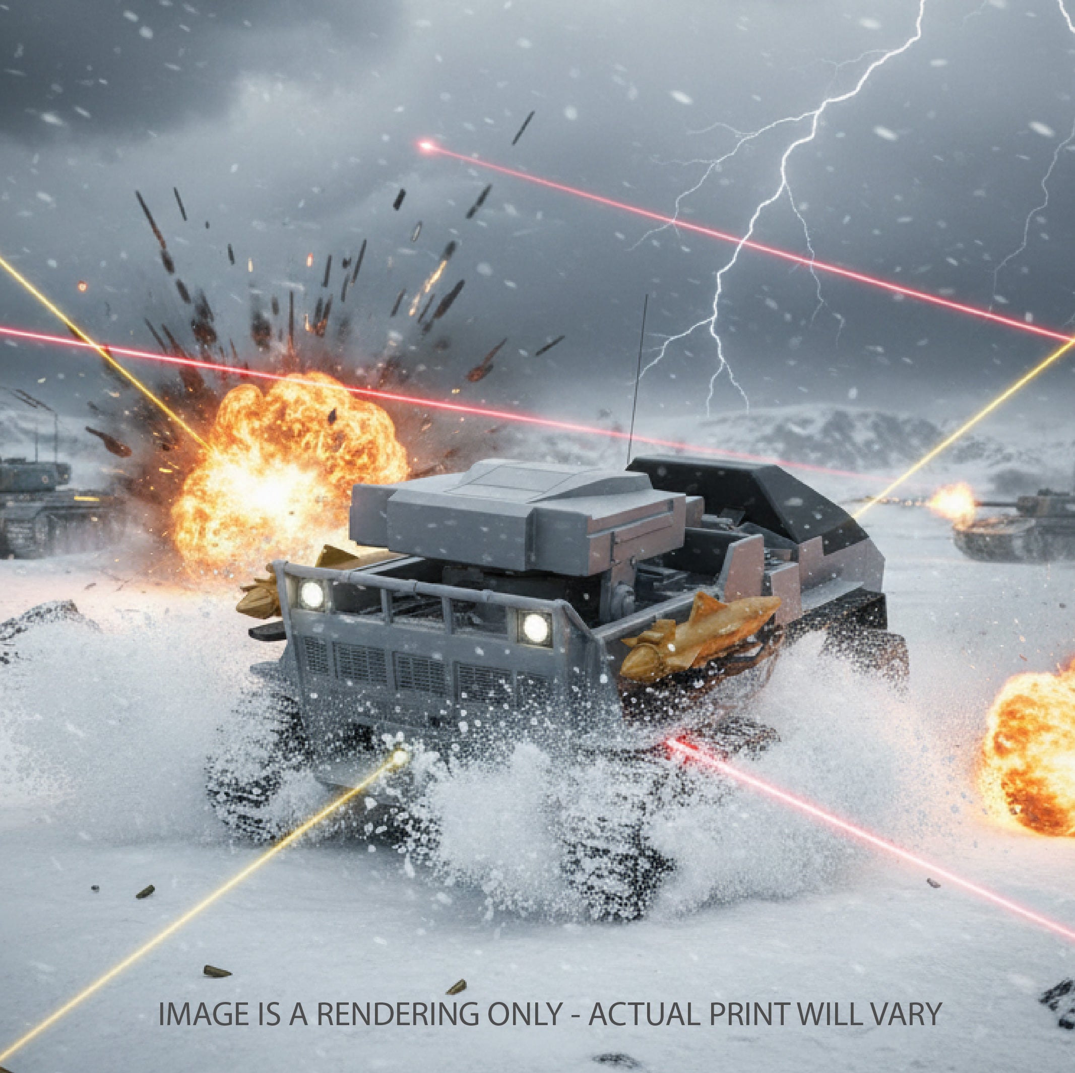 Snow Cat - Custom Painted