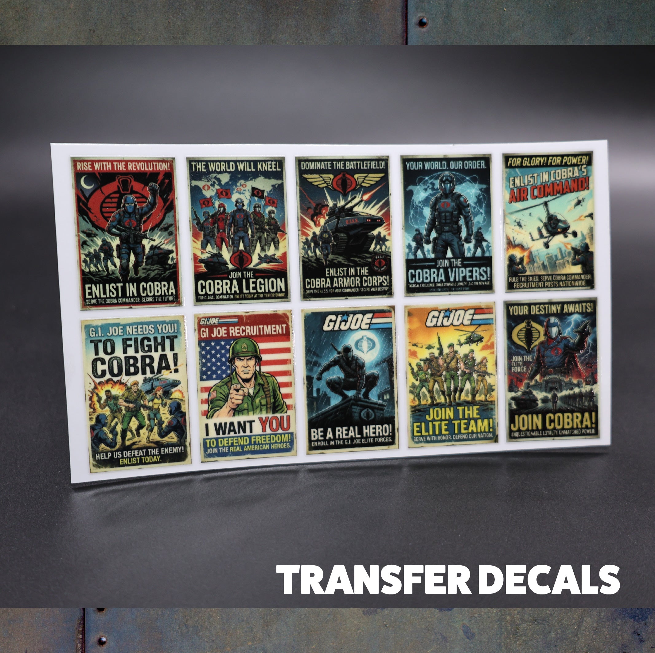 Recruitment Poster Decals