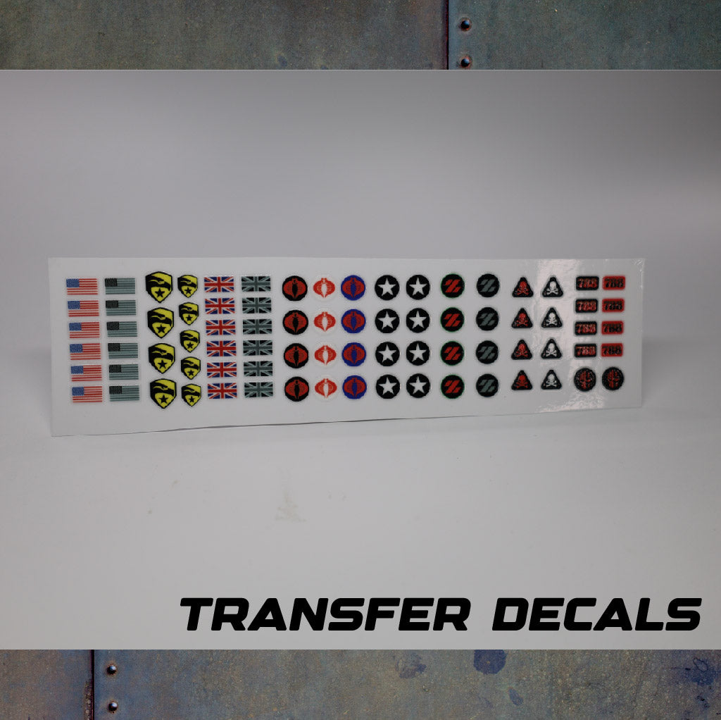 Assorted Shoulder Decals