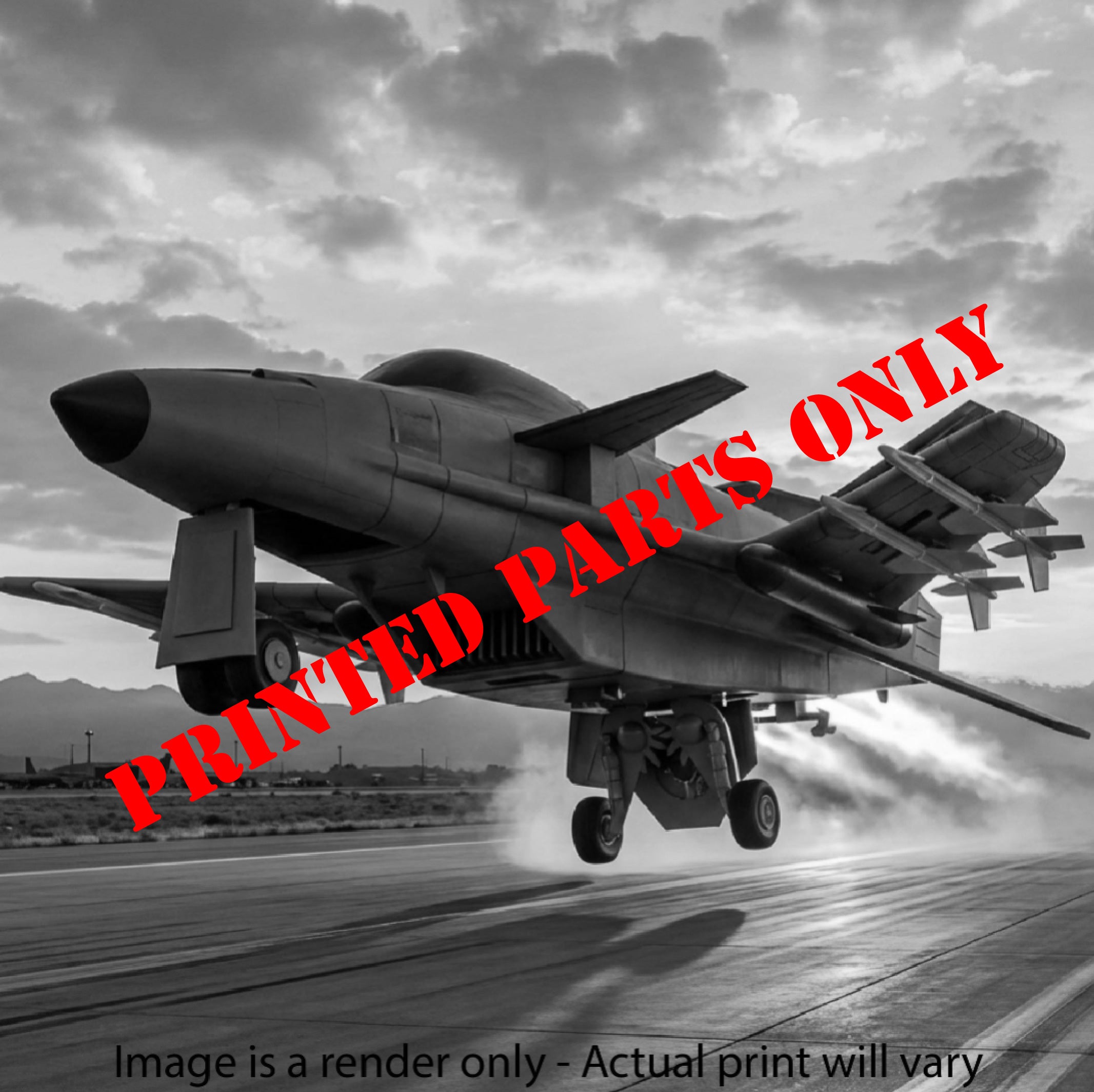 Fighter Jet - Printed Parts ONLY